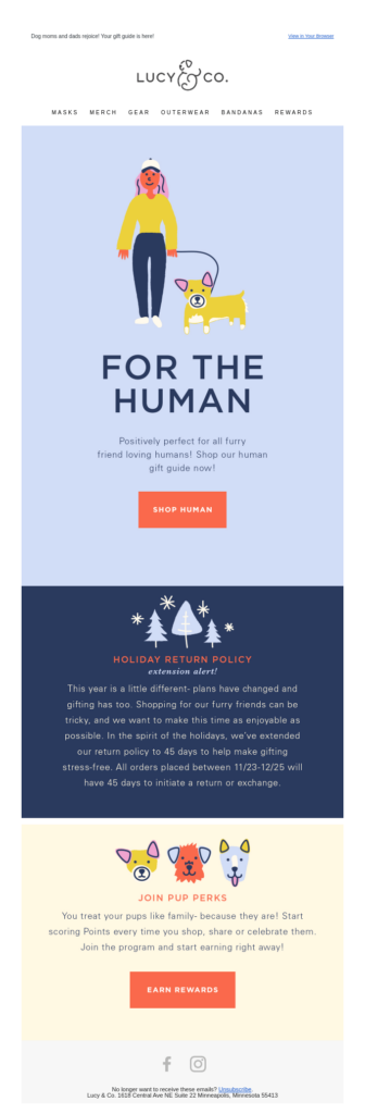 Lucy＆Coからのギフトガイドメール