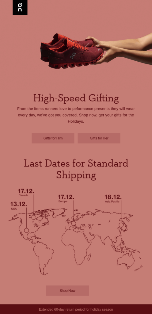 Su Esecuzione di e-mail regalo ad alta velocità