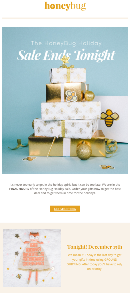 E-mail del lunedì verde delle ultime ore di Honeybug