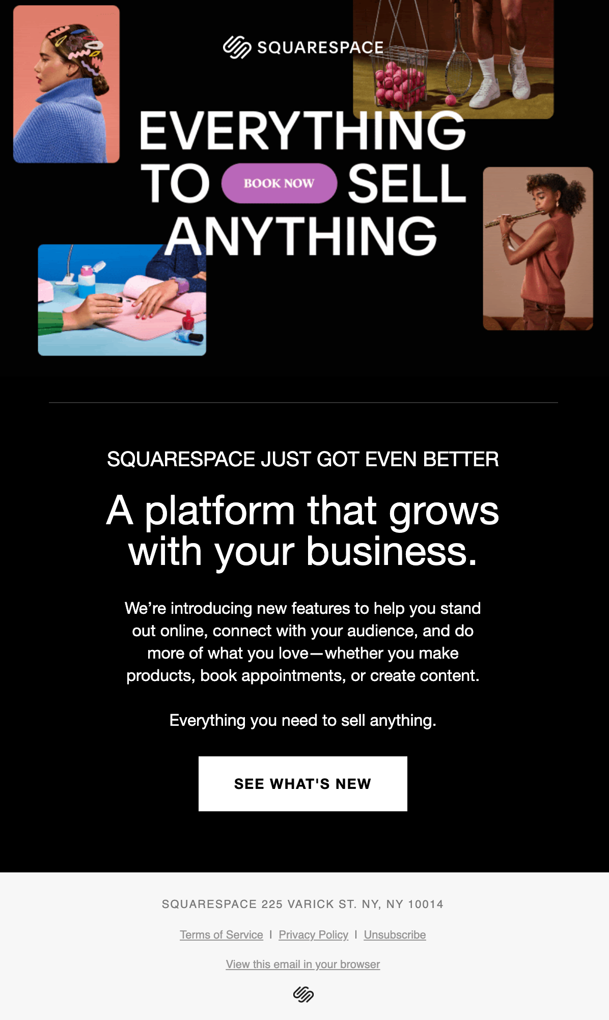 Squarespace favorisce il lancio del prodotto