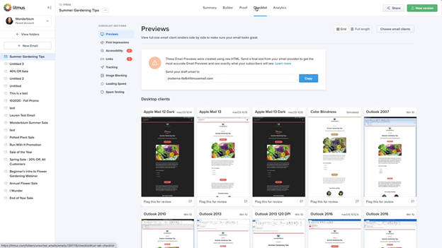 不同设备上的电子邮件预览和加载速度