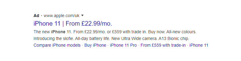 annonce apple iphone 11