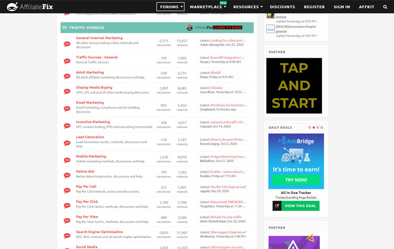 affiliatefix доски