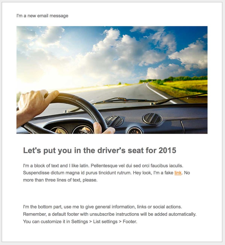 كيف يبدو البريد الإلكتروني من محرر البريد الإلكتروني BeeFree