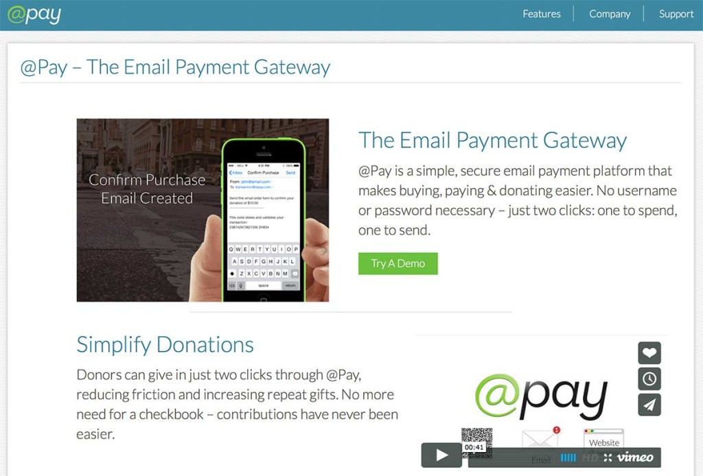 معالجة المدفوعات داخل رسائل البريد الإلكتروني مع AtPay