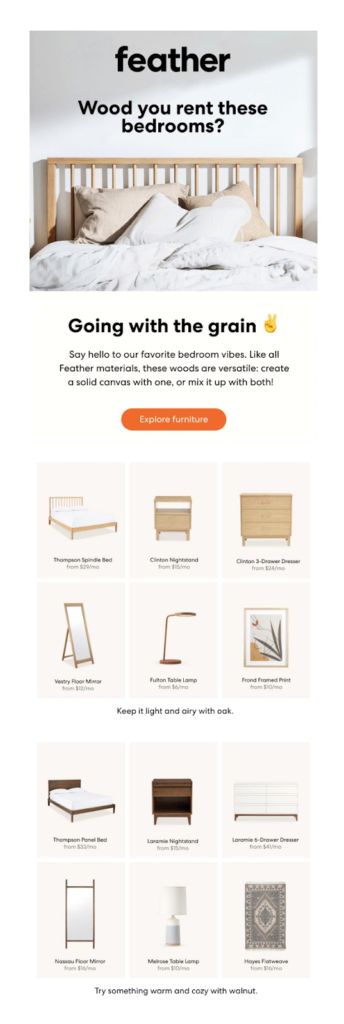 esempio di ordine gerarchico di piume