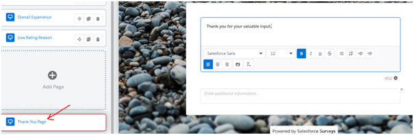 Boîte de dialogue de branchement de page