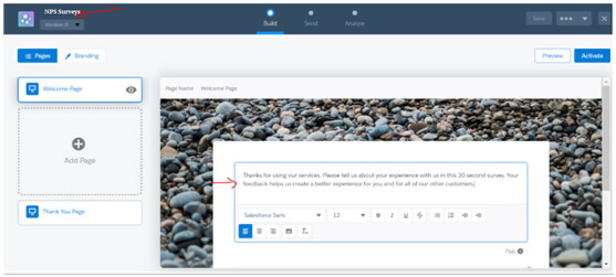 ouvre l'onglet Enquêtes