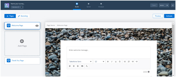 ouvre l'onglet Enquêtes