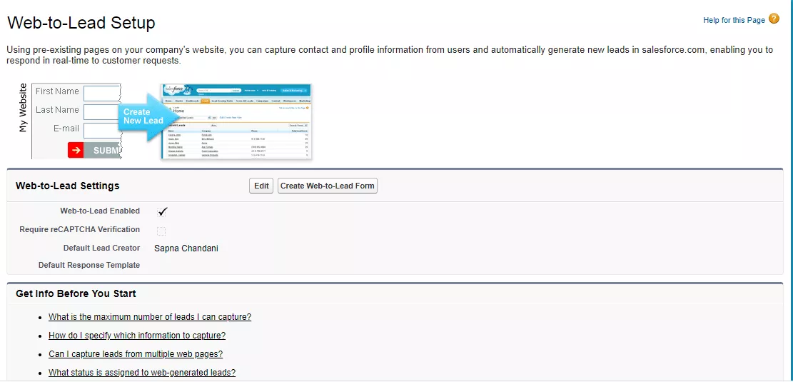 創建在線潛在客戶的步驟