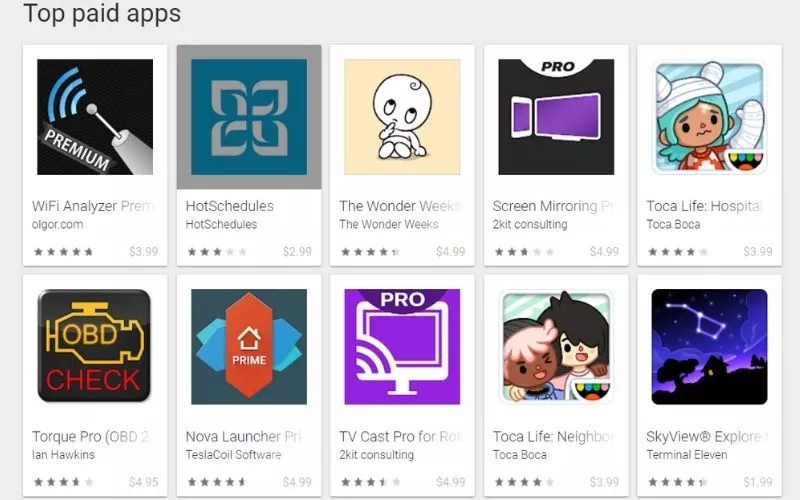 모든 Android 앱을 무료로 사용할 수 있습니까?