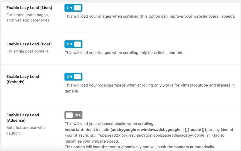 Optimisation du chargement paresseux de Breek