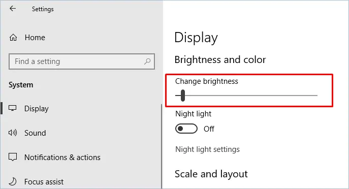 Obniżanie jasności komputera
