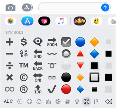 Simbolo del copyright nell'iPhone