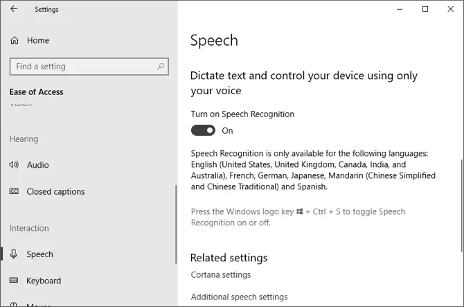 Recunoaștere a vorbirii