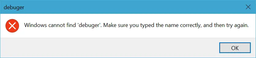 実行コマンドエラー