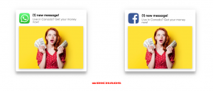 プッシュトラフィックのクリエイティブの例