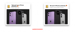 プッシュトラフィックのクリエイティブの例