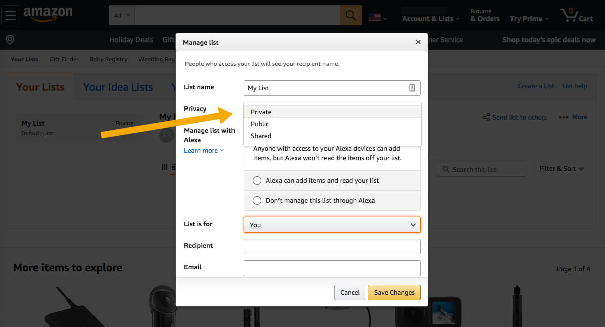 Amazon Wish List จัดการรายการ - Empire Flippers 2