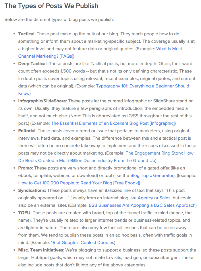 strategia treści hubspot