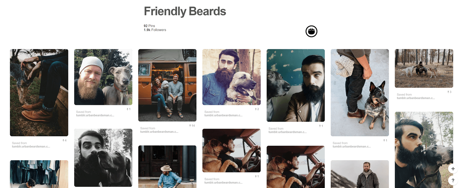 Strategia UGC Pinterest a lui Friendly Beard