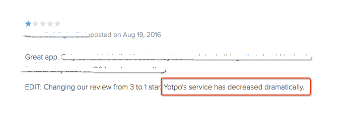 Отрицательный отзыв