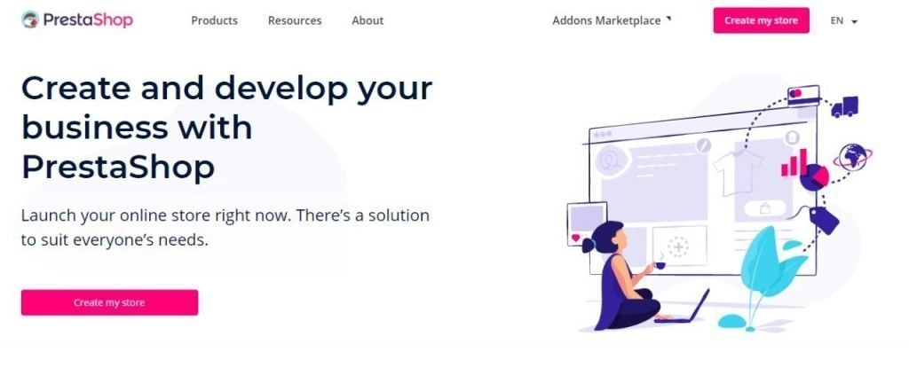 13 cele mai bune platforme de comerț electronic din 2022 9 PrestaShop Ecommerce Platform