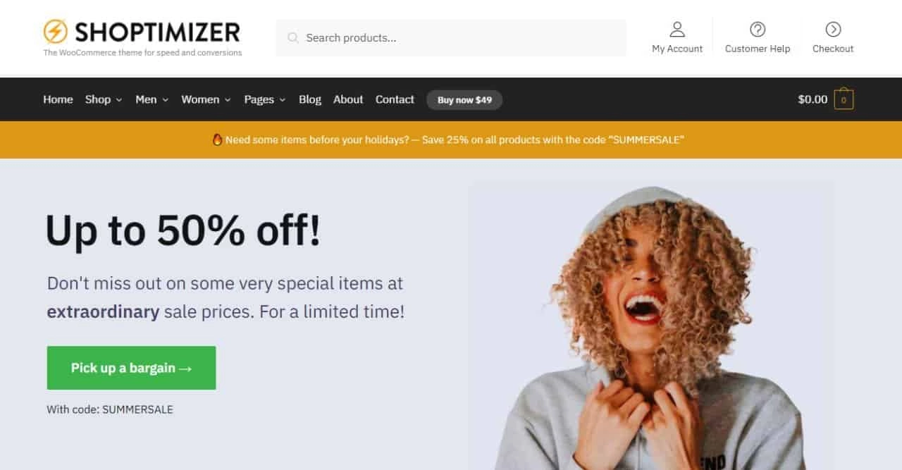 Shoptimizer WordPress Ecommerce Theme