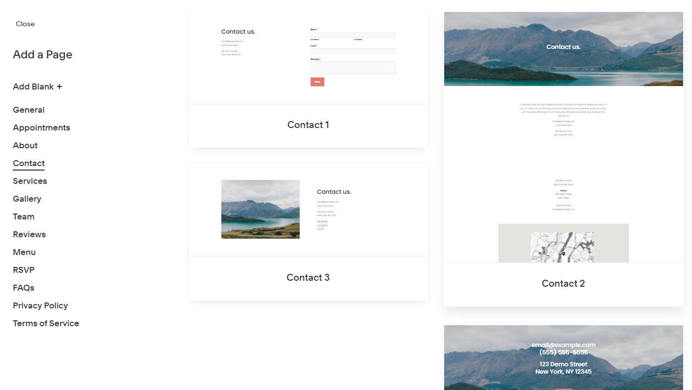 Comment créer un site de commerce électronique avec Squarespace en 10 minutes 6 Add a page to your Squarespace site