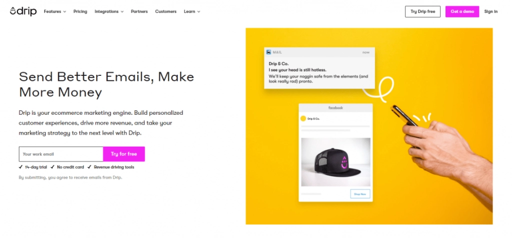 20+ лучших плагинов WordPress для сайтов электронной коммерции в 2022 году 5 Drip WordPress Plugin