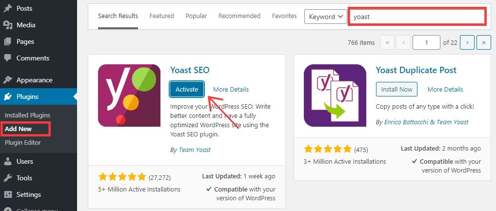 Ghidul final pentru WooCommerce SEO cu Lista de verificare 4 Install Yoast SEO