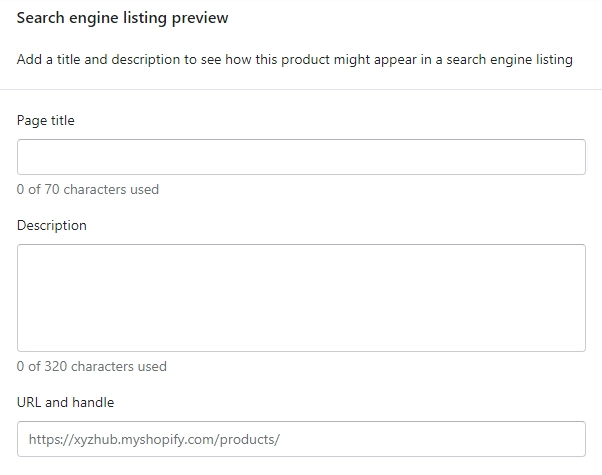 Cara Mengoptimalkan Toko Shopify untuk SEO untuk Mendapatkan Lebih Banyak Lalu Lintas Organik 2 Optimize Shopify product page SEO title, description and URL