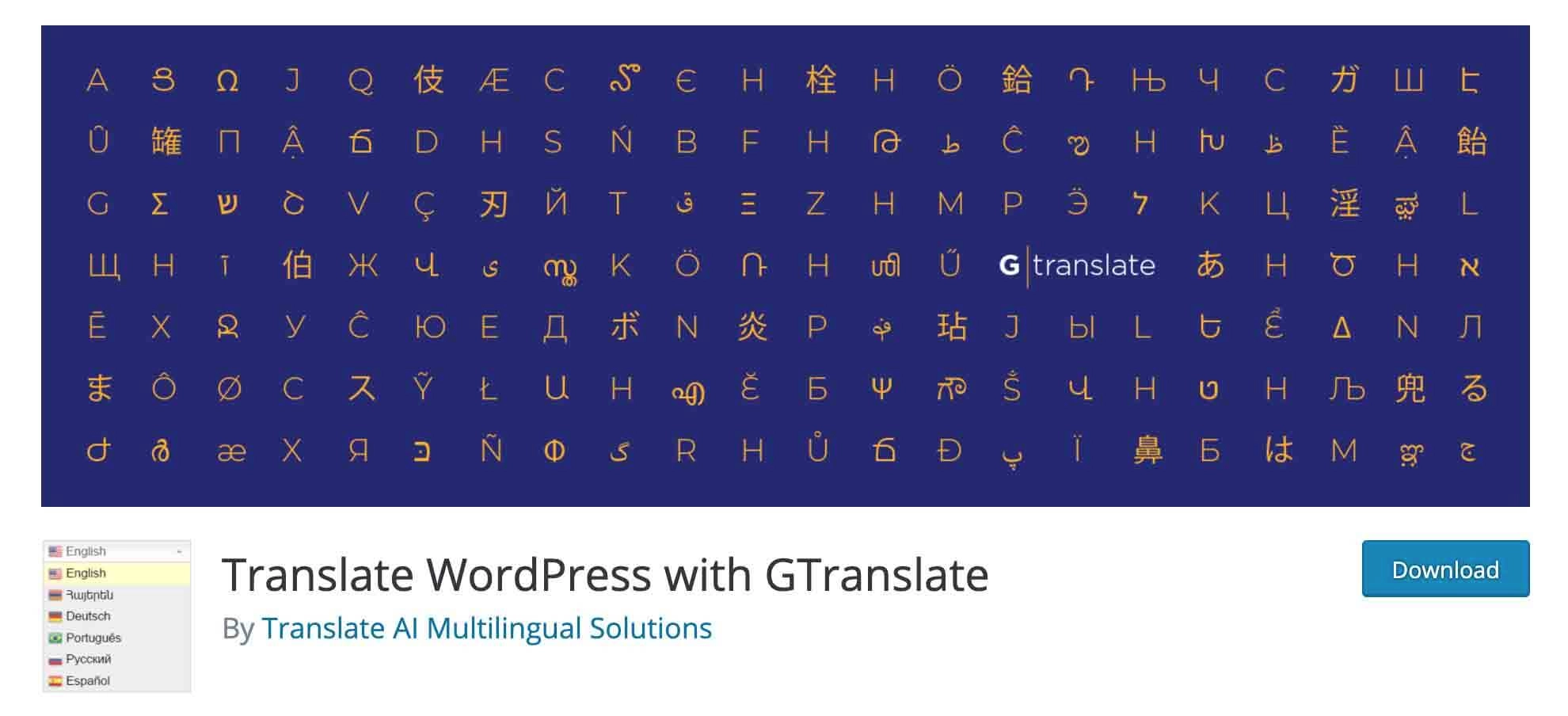 GTranslate WordPress Translation Plugin