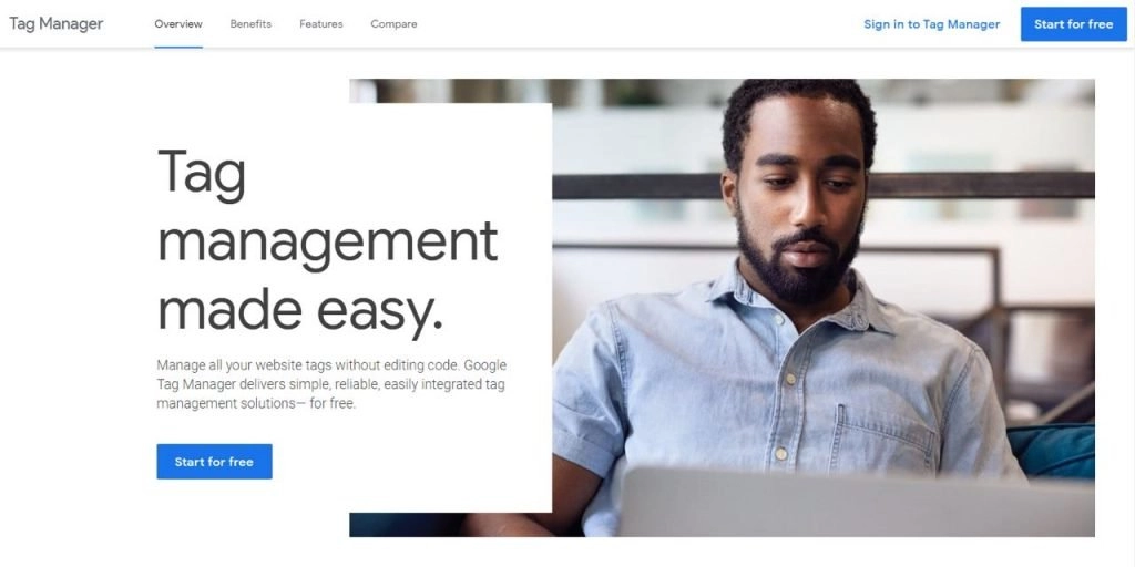 เครื่องมือ Google ฟรีสำหรับธุรกิจอีคอมเมิร์ซ 9 Use Google Tag Manager to manage website tags from one place