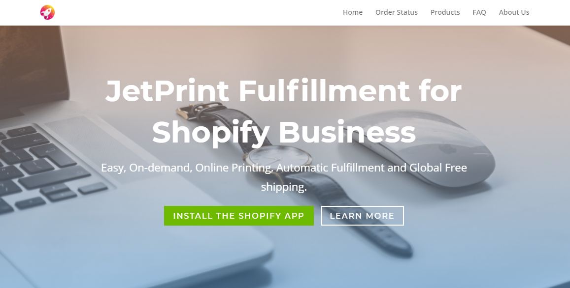 5 แอพ Shopify ที่พิมพ์ได้ดีที่สุดเพื่อขายสินค้าที่กำหนดเอง 3 Jetprint Fulfillment Shopify Print on demand app