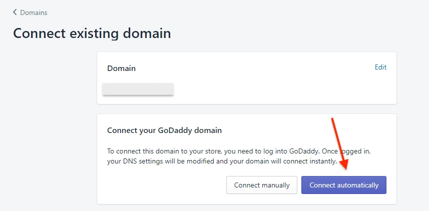 Shopify-Tutorial zum Starten Ihres ersten Online-Shops 17 Connect existing domain