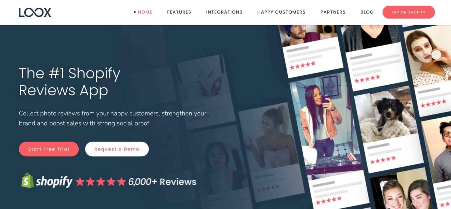 Loox Shopify review app