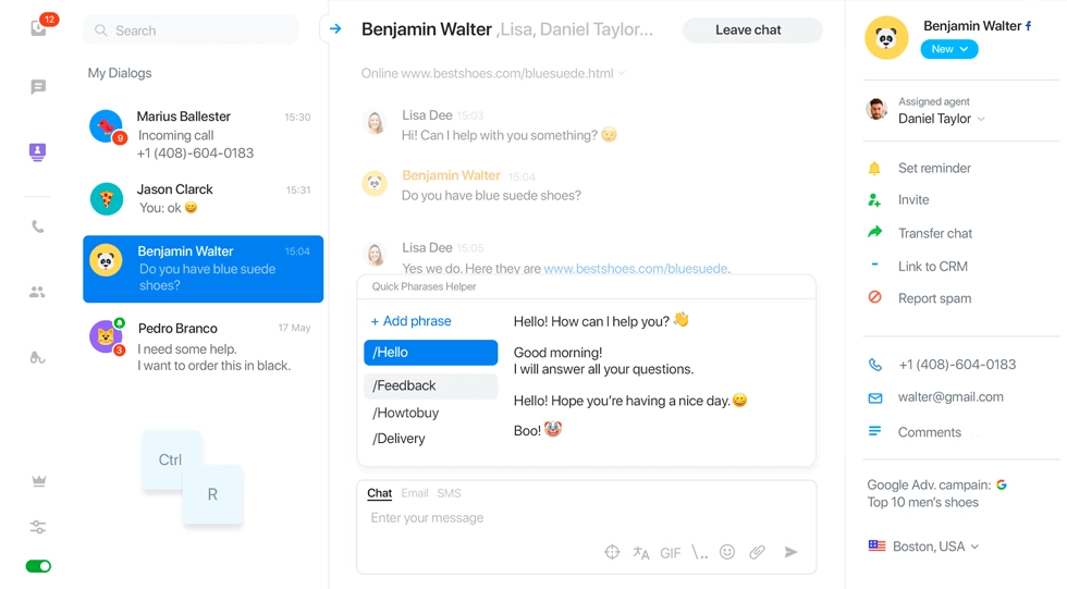 JivoChat Shopify customer service app