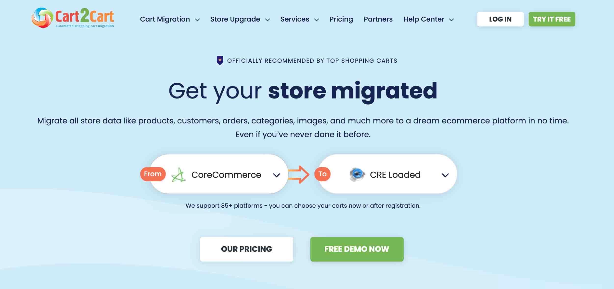 3 款最佳購物車遷移工具 2 Cart2Cart Shopping Cart Migration Tools
