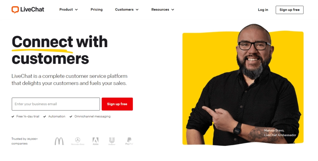 LiveChat Shopify live chat app