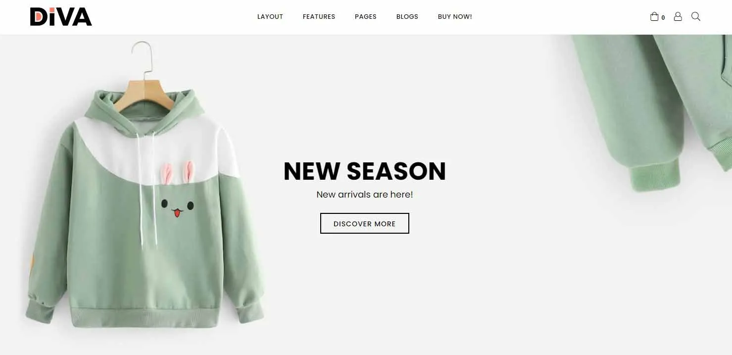 Diva - Minimal Shopify Clothing Theme