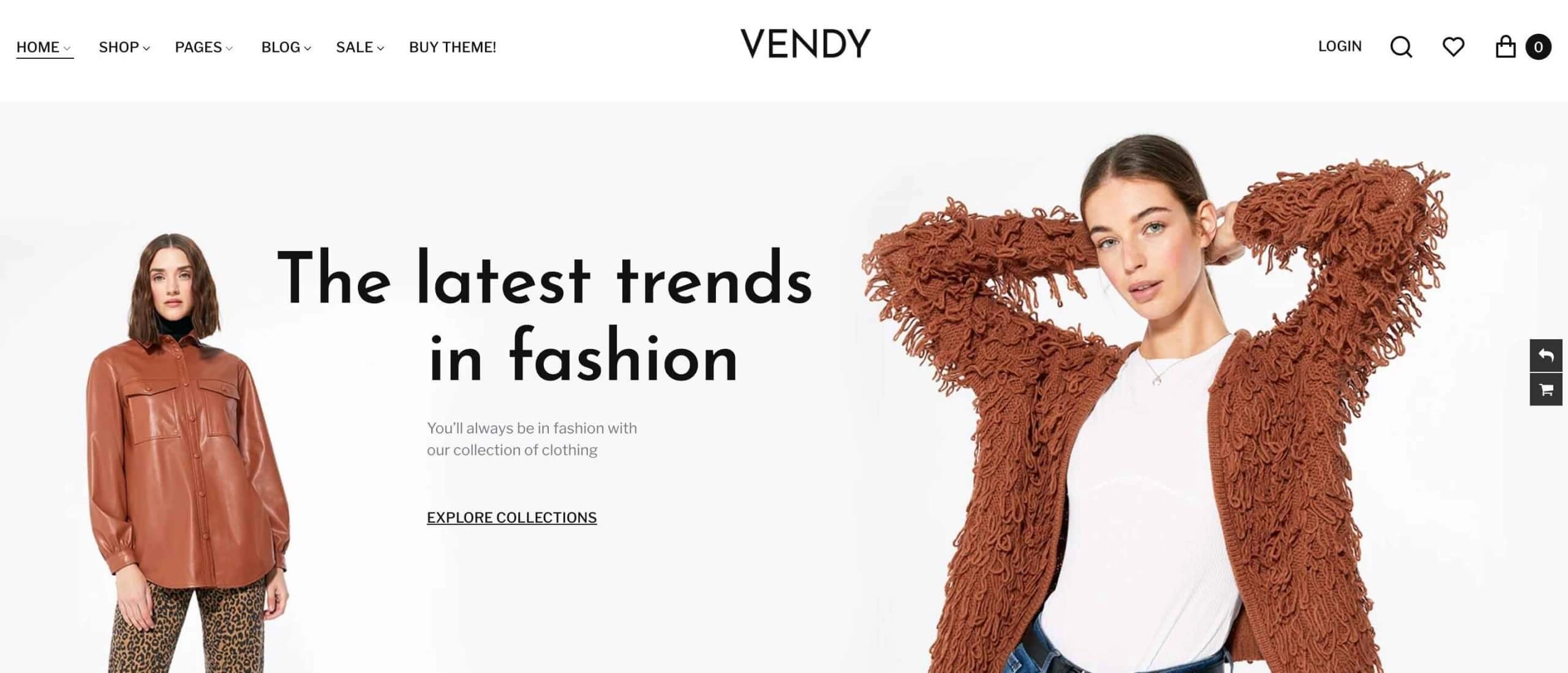 Vendy Shopify Clothing Theme