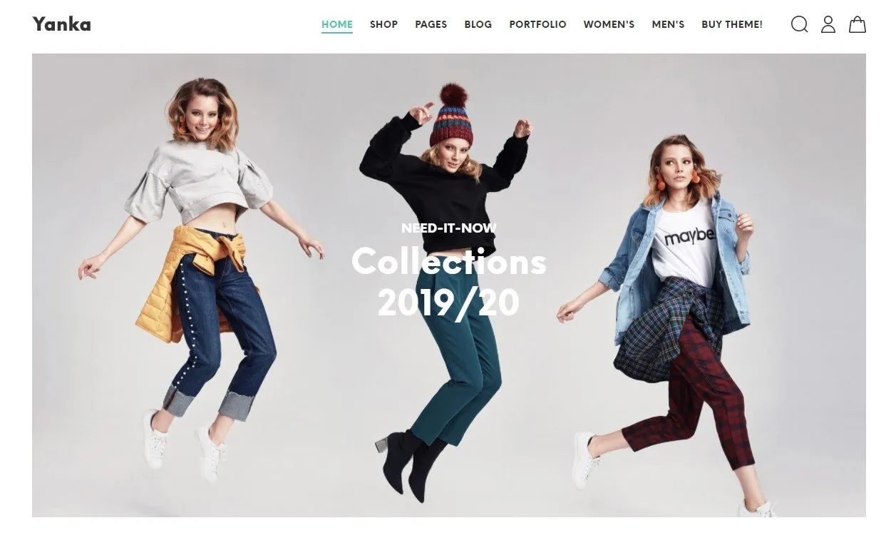 Yanka Shopify Theme for Clothing Store
