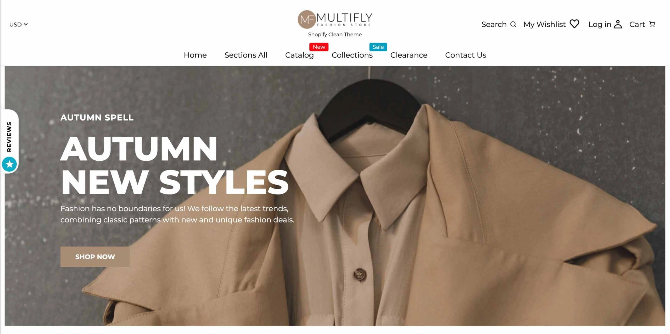 Multifly Shopify Clothing Theme
