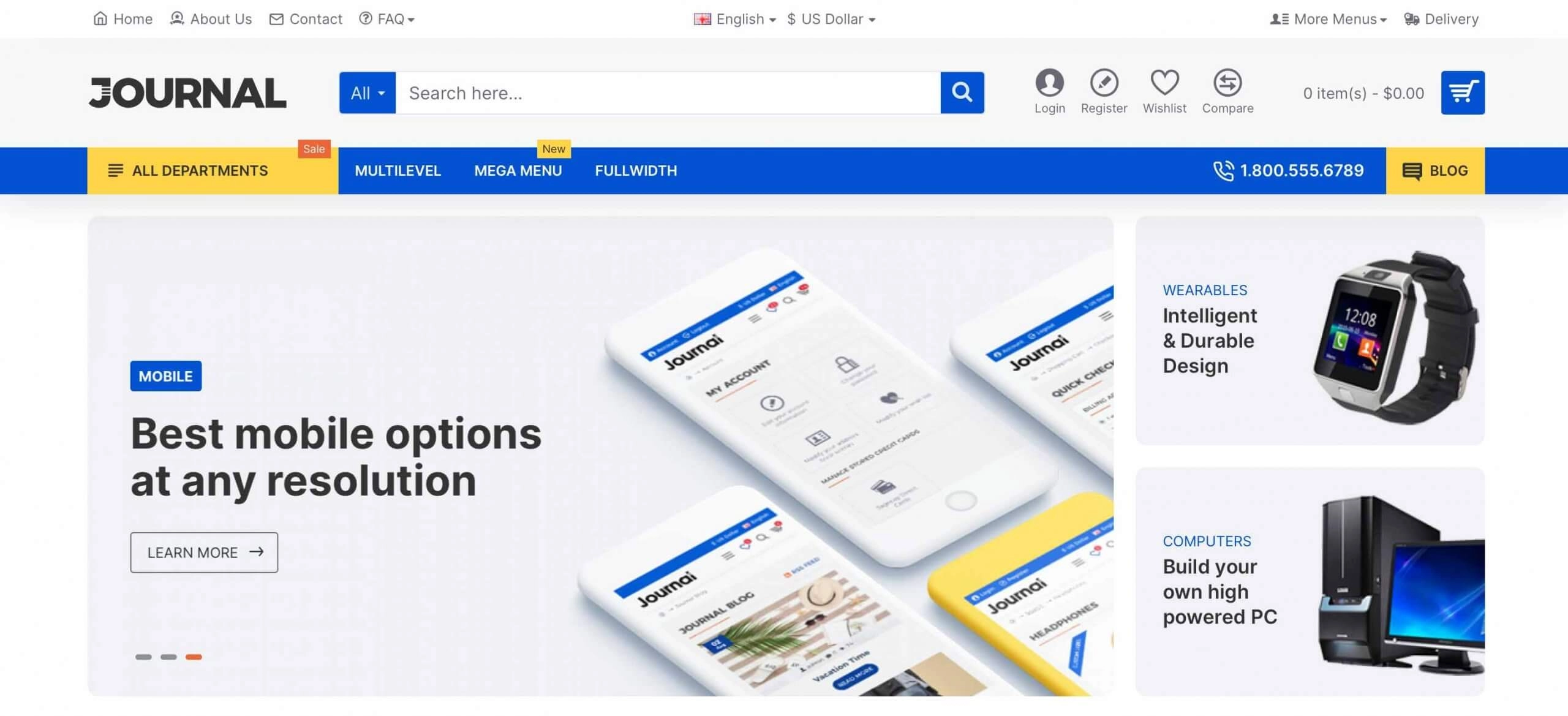 Journal – Advanced OpenCart Theme