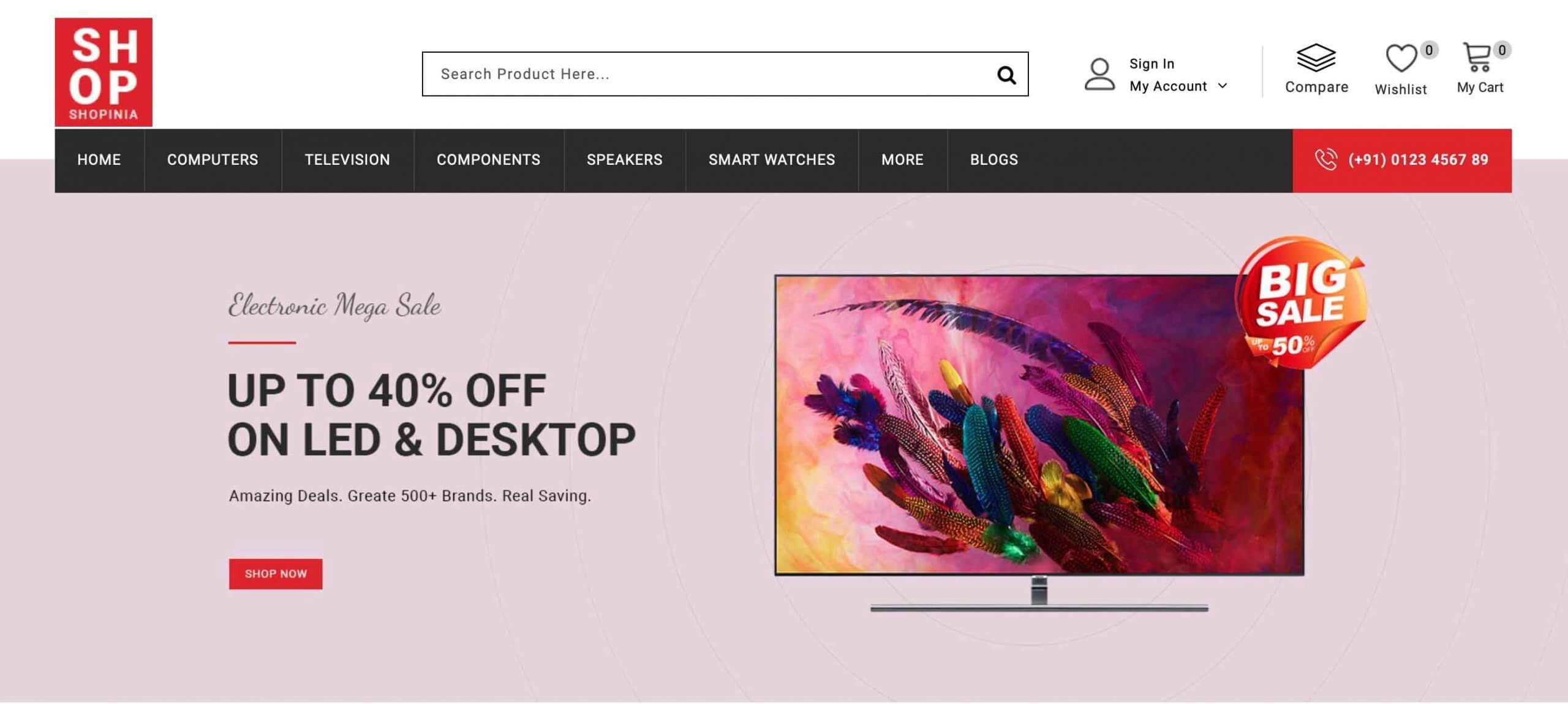 Shopinia – Multipurpose OpenCart Theme