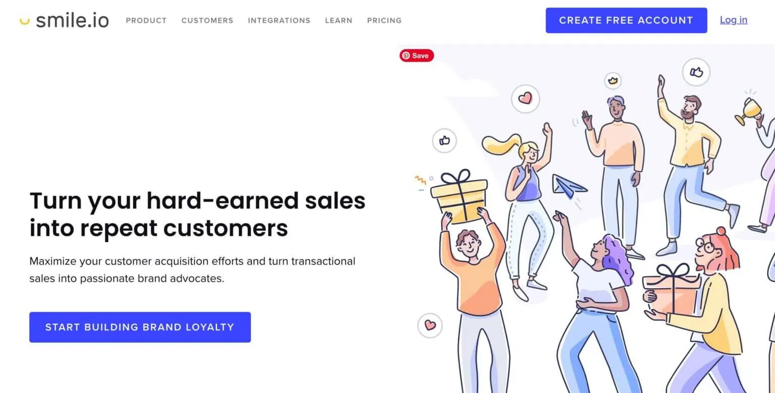 Najlepsze oprogramowanie lojalnościowe dla e-commerce do uruchomienia programu lojalnościowego 3 Smile.io eCommerce loyalty software