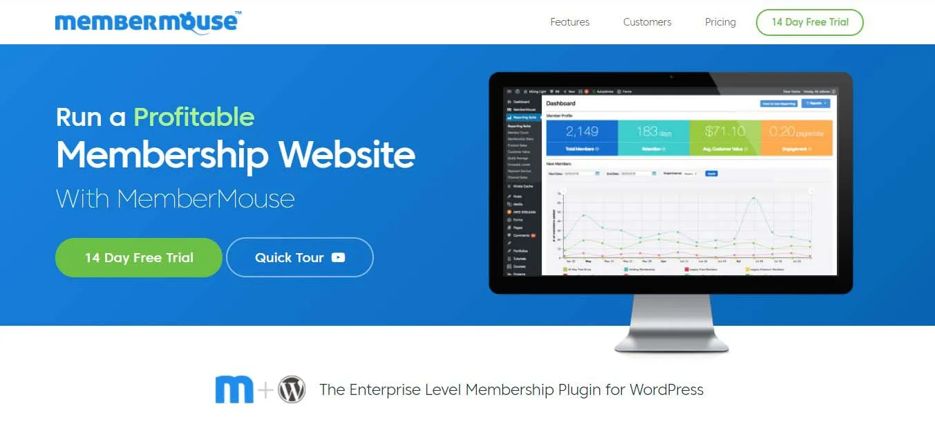 8 Plugin Keanggotaan WordPress Terbaik 3 MemberMouse - WordPress Membership Plugin