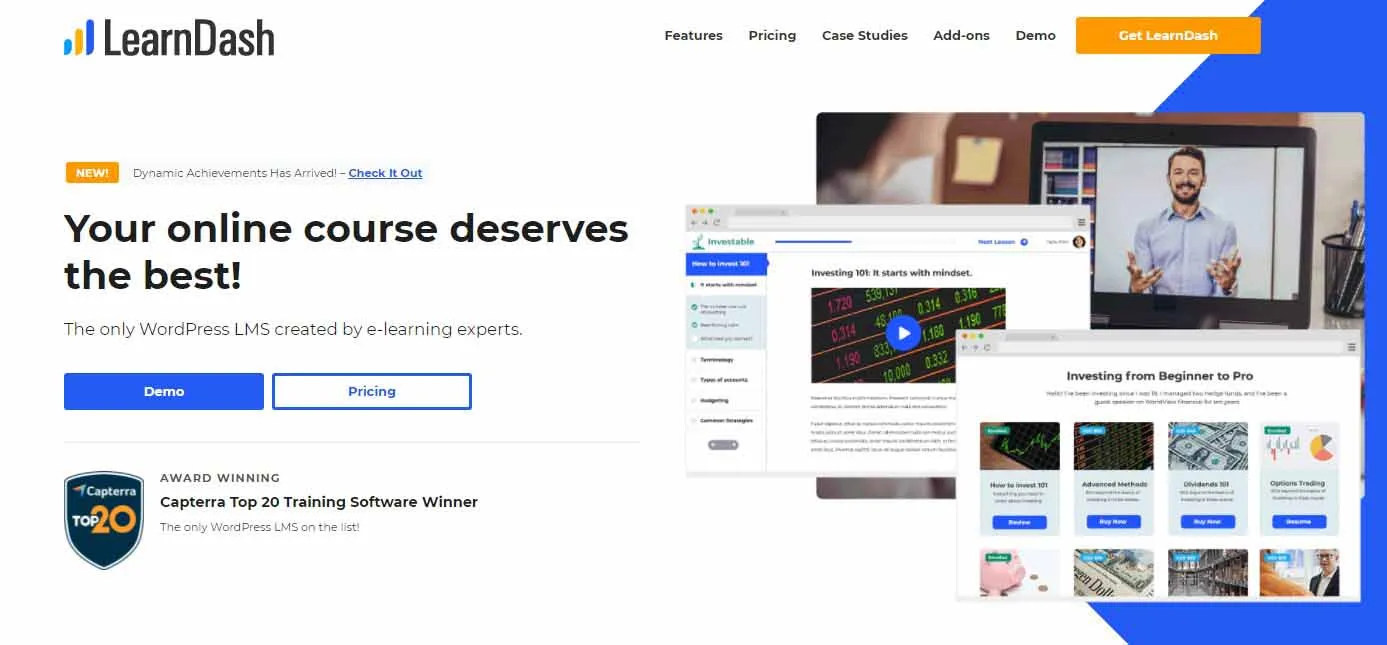 8 Plugin Keanggotaan WordPress Terbaik 4 LearnDash - WordPress Membership Plugin