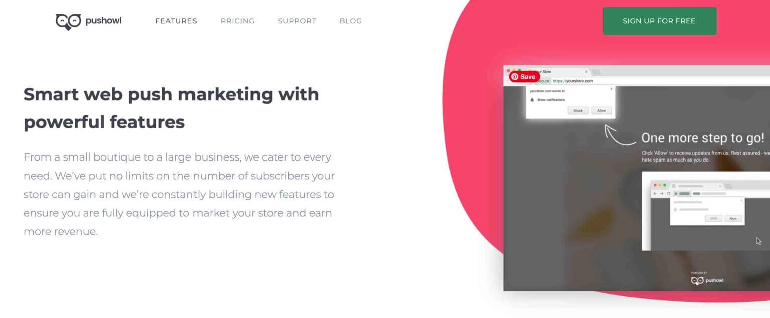 PushOwl Shopify push notification App